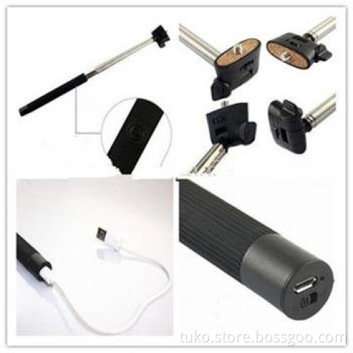 Self-Shooting 7-sections Fold-able Wireless Smartphone Mono-pod